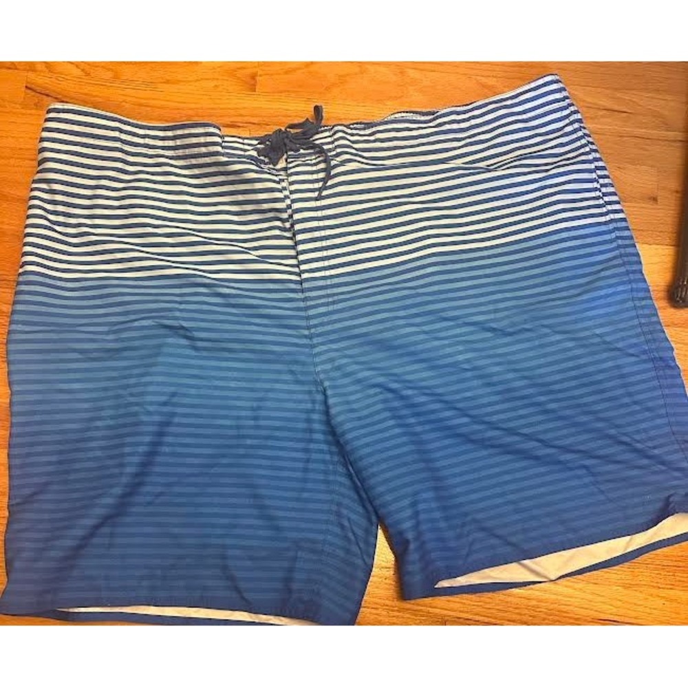 Bathing Suit - True Nation‎ by DXL Men 5XL Big & Tall Blue and White